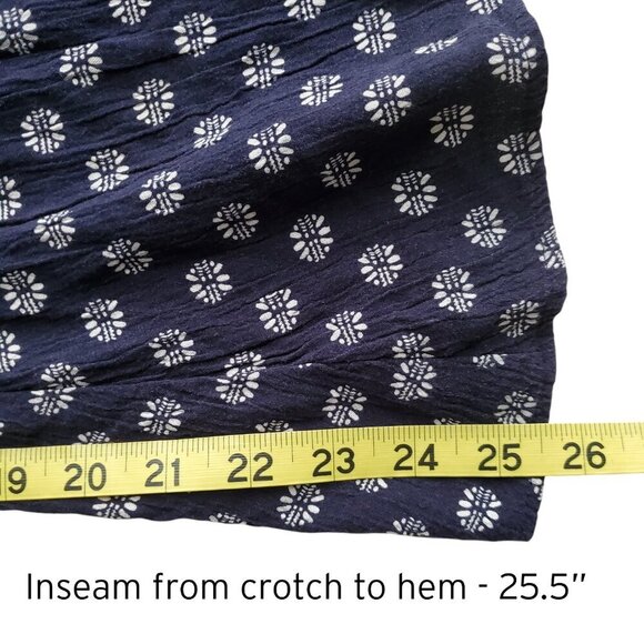 1. State Gypsy Night Embroidered Navy V-Neck High-Slit Wide-Leg Jumpsuit Size S - Picture 11 of 16